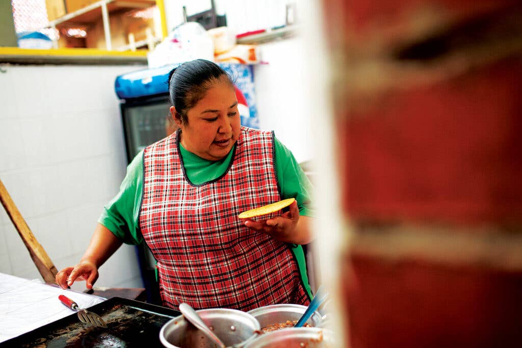 A vendor in the Juarez Market of Guadalajara