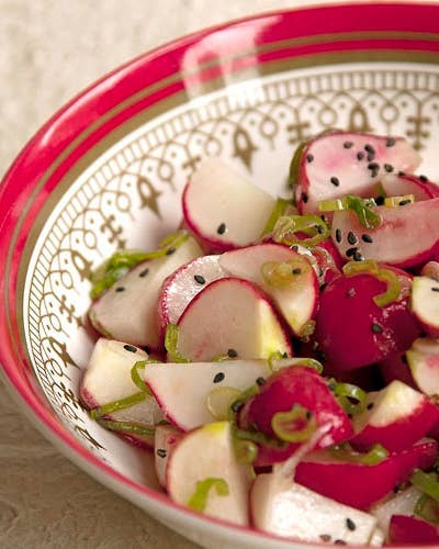 Pickled Radishes and Green Onion