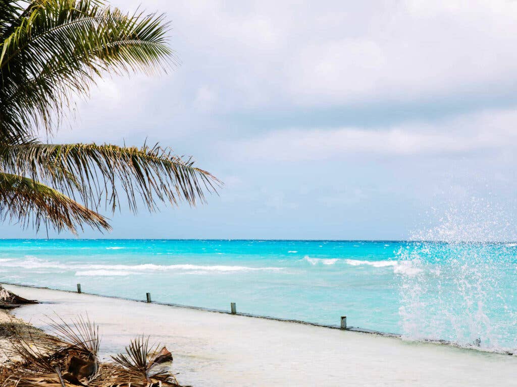 a view of the tahitian beach