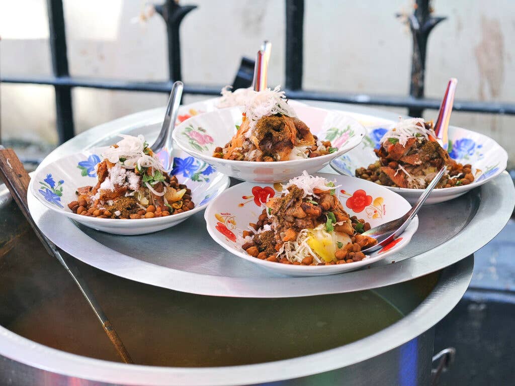 Burmese street food Samosa Salad