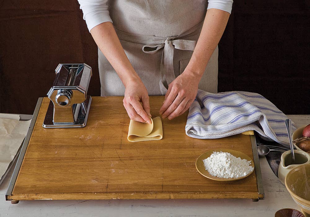 making brown butter pasta