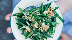 Myanmar-Style Long Bean Salad (Pei Daunt Shay Thoke)