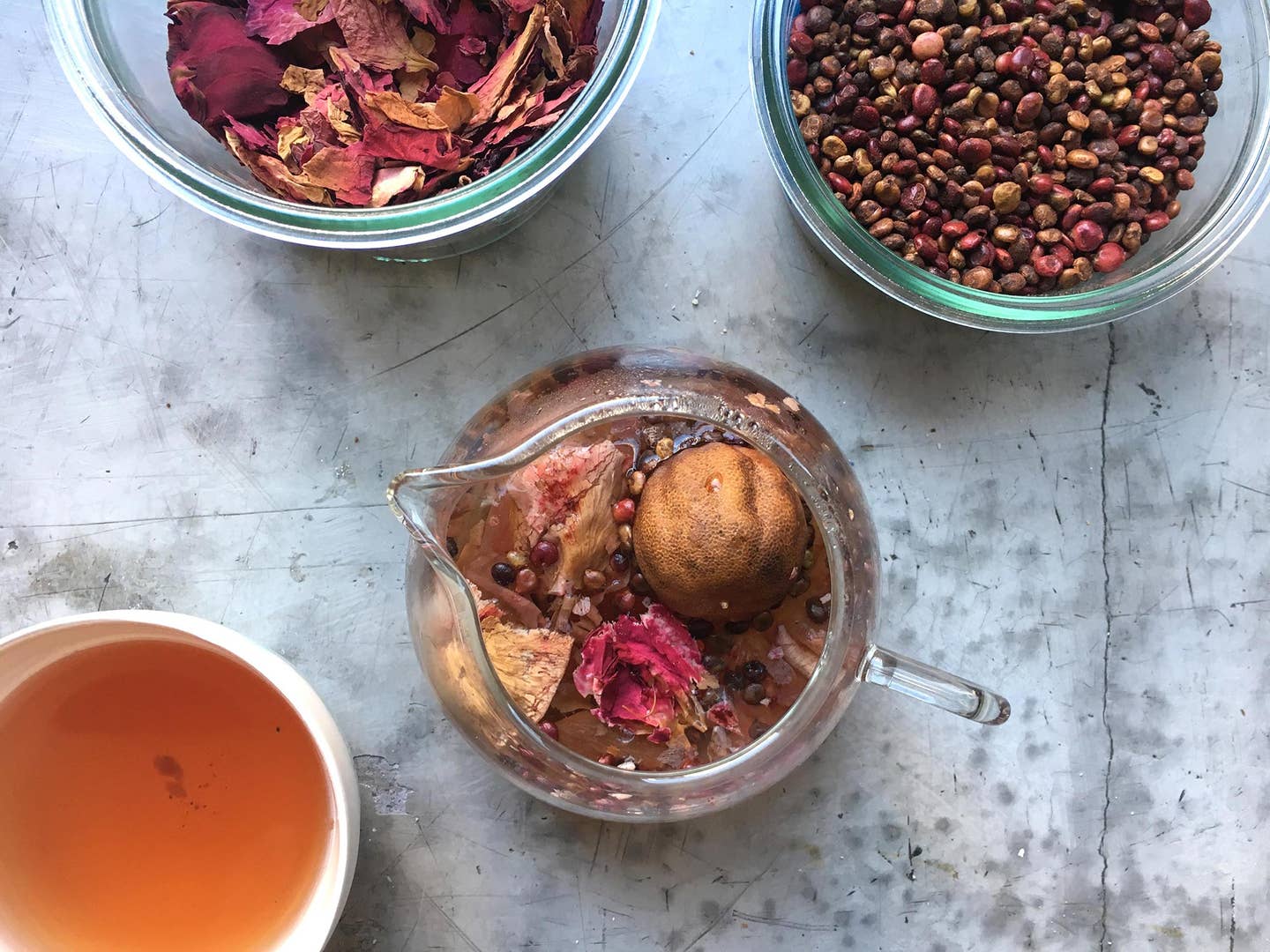Sumac, Hibiscus, and Dried Lime Herbal Tea
