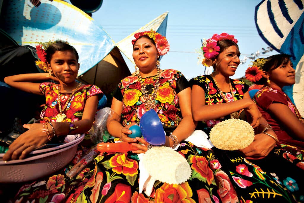 At a parade in Juchitan, Oaxaca