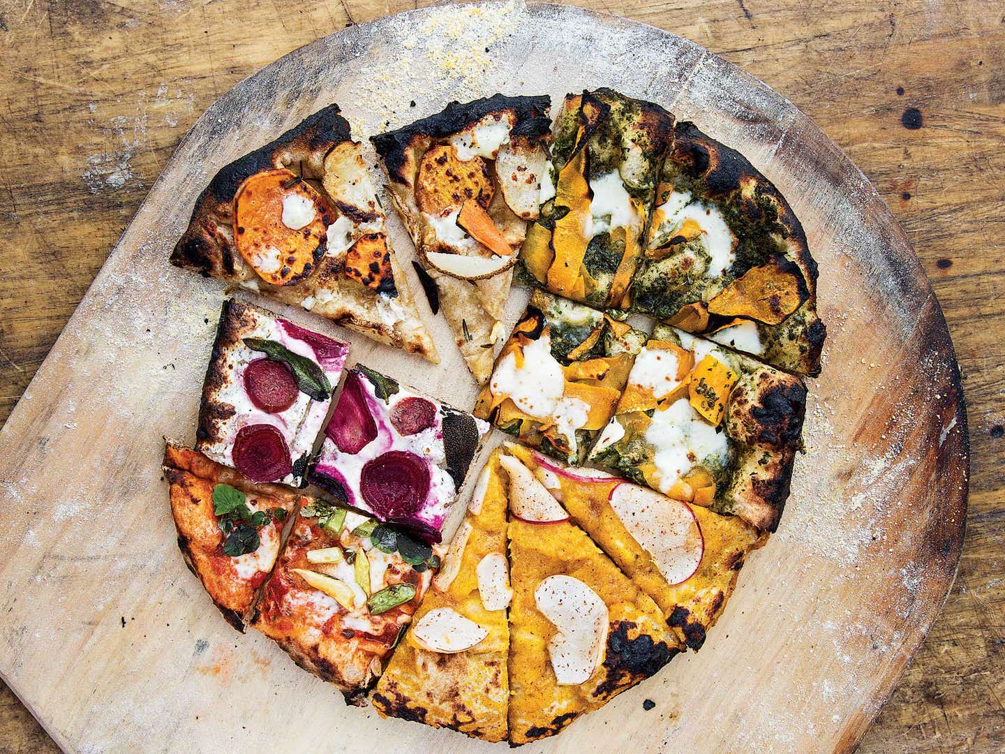 Pizza at Yale Farm; New Haven, Connecticut