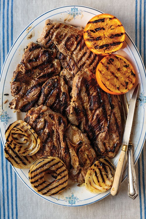 Grilled Yogurt-Marinated Lamb Chops