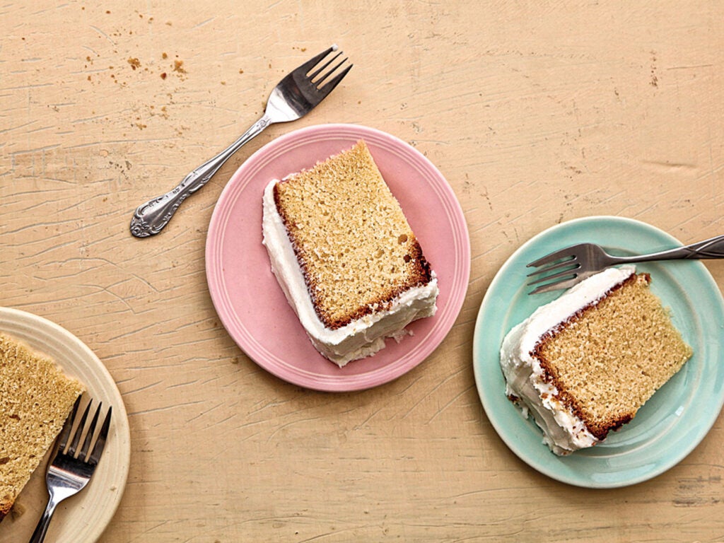 Hot Milk Cake with Vanilla Buttercream