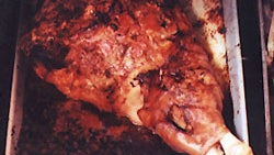Pierna de Puerco Asada (Roasted Fresh Ham with Orange Glaze)