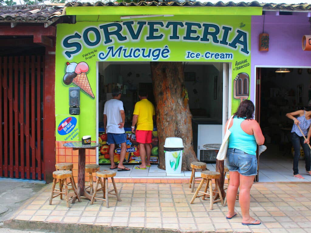 Sorveteria in Trancoso, Brazil