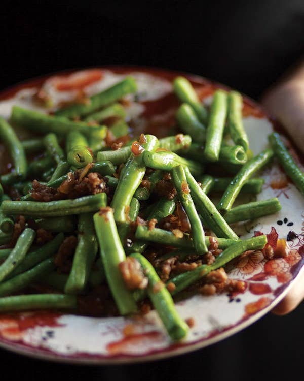 Dry-Fried Green Beans (Gan Bian Si Ji)