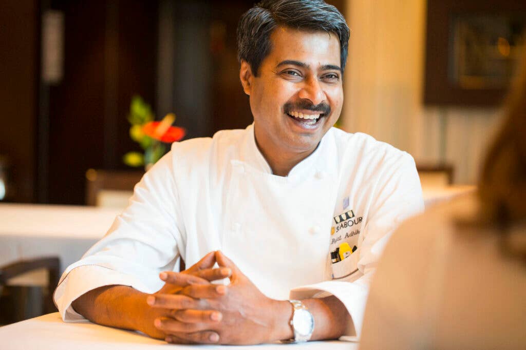 Chef Raj chats with the SAVEUR team