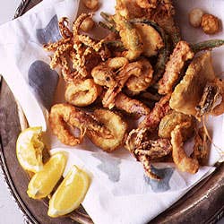 Fritto Misto (Mixed Fried Seafood and Vegetables)