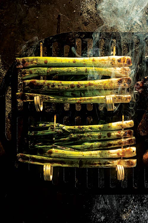 Kao Xiang Cong (Grilled Scallion Skewers)