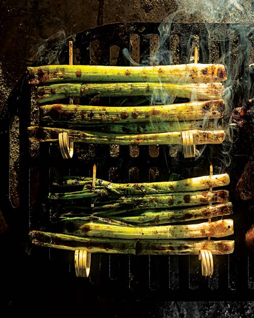 Kao Xiang Cong (Grilled Scallion Skewers)