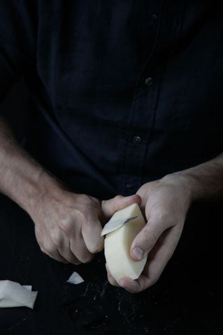 Shaping Pommes Soufflees