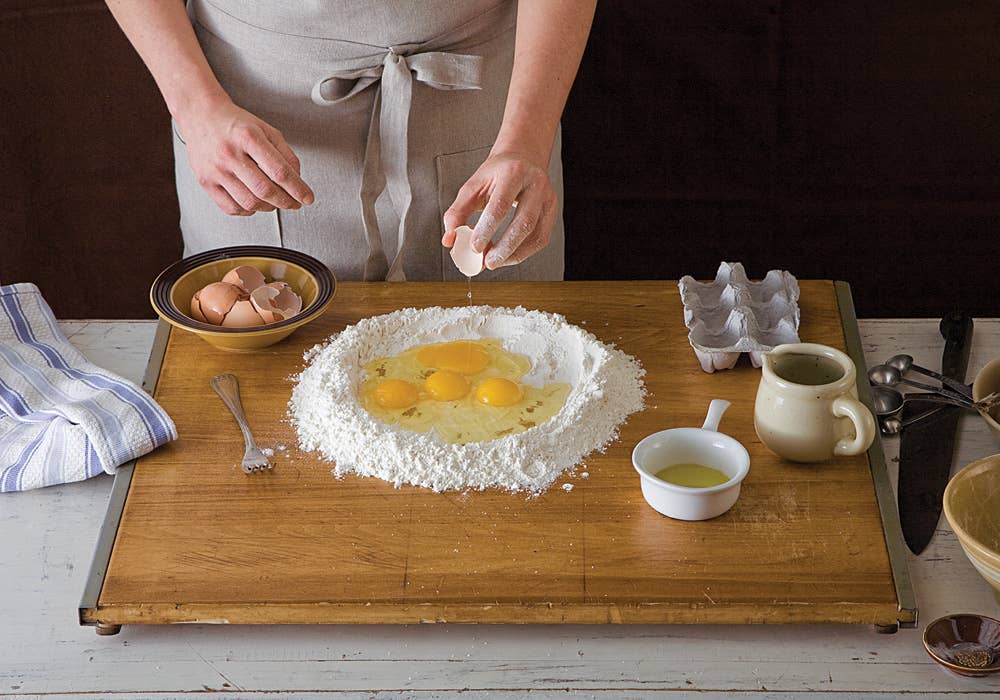 making brown butter pasta