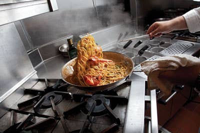 Shrimp Spaghetti (Spaghetti con Gamberi)
