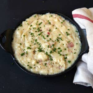 Skillet-Cooked Potatoes and Cheese