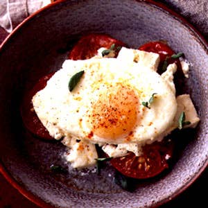 Baked Eggs with Feta
