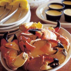 Steamed Stone Crab Claws with Melted Butter
