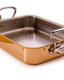 Copper and Steel Roasting Pan