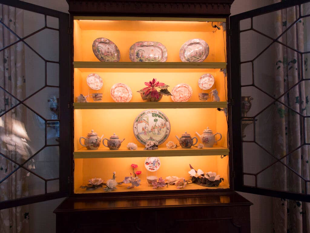 Dottie Brennan, Antique Porcelain, Breakfront, Hutch, China Cabinet