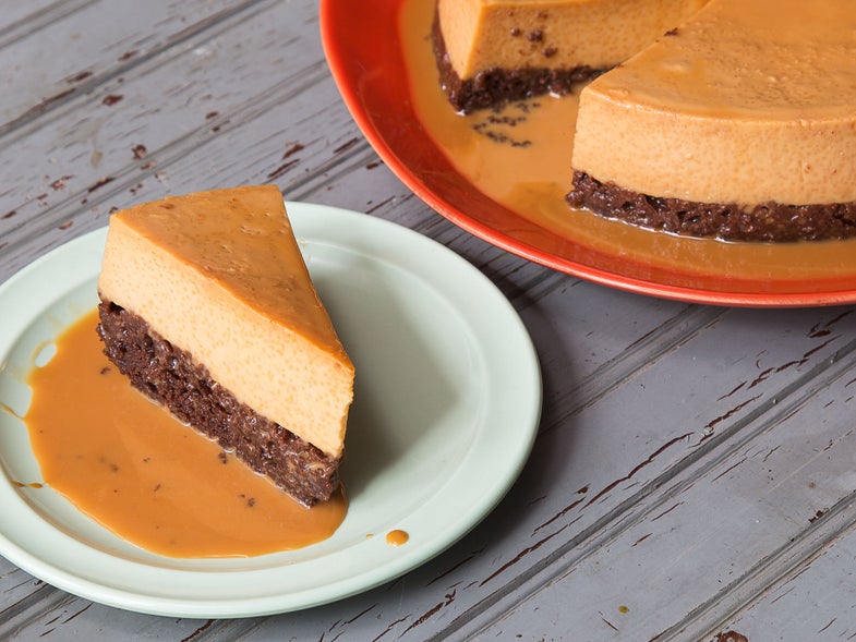 Chocolate Flan Impossible