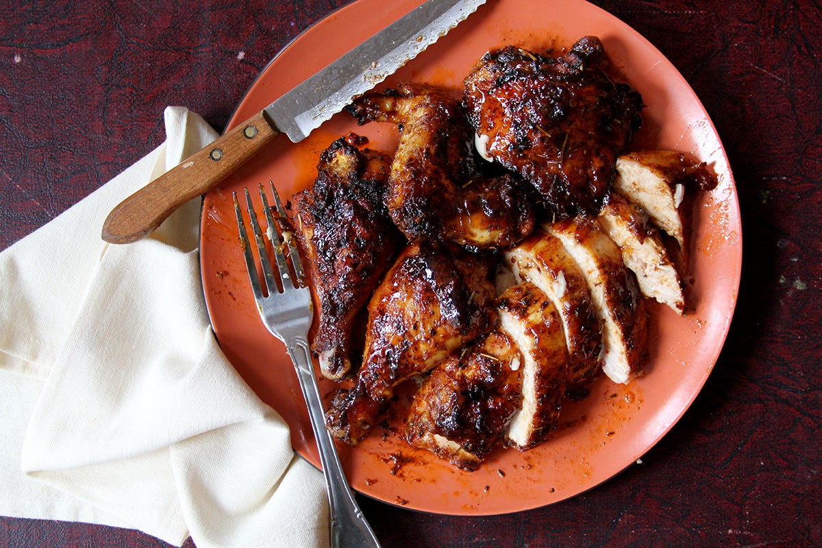 image of Spice-Rubbed Chicken With Duck Sauce recipe by Saveur