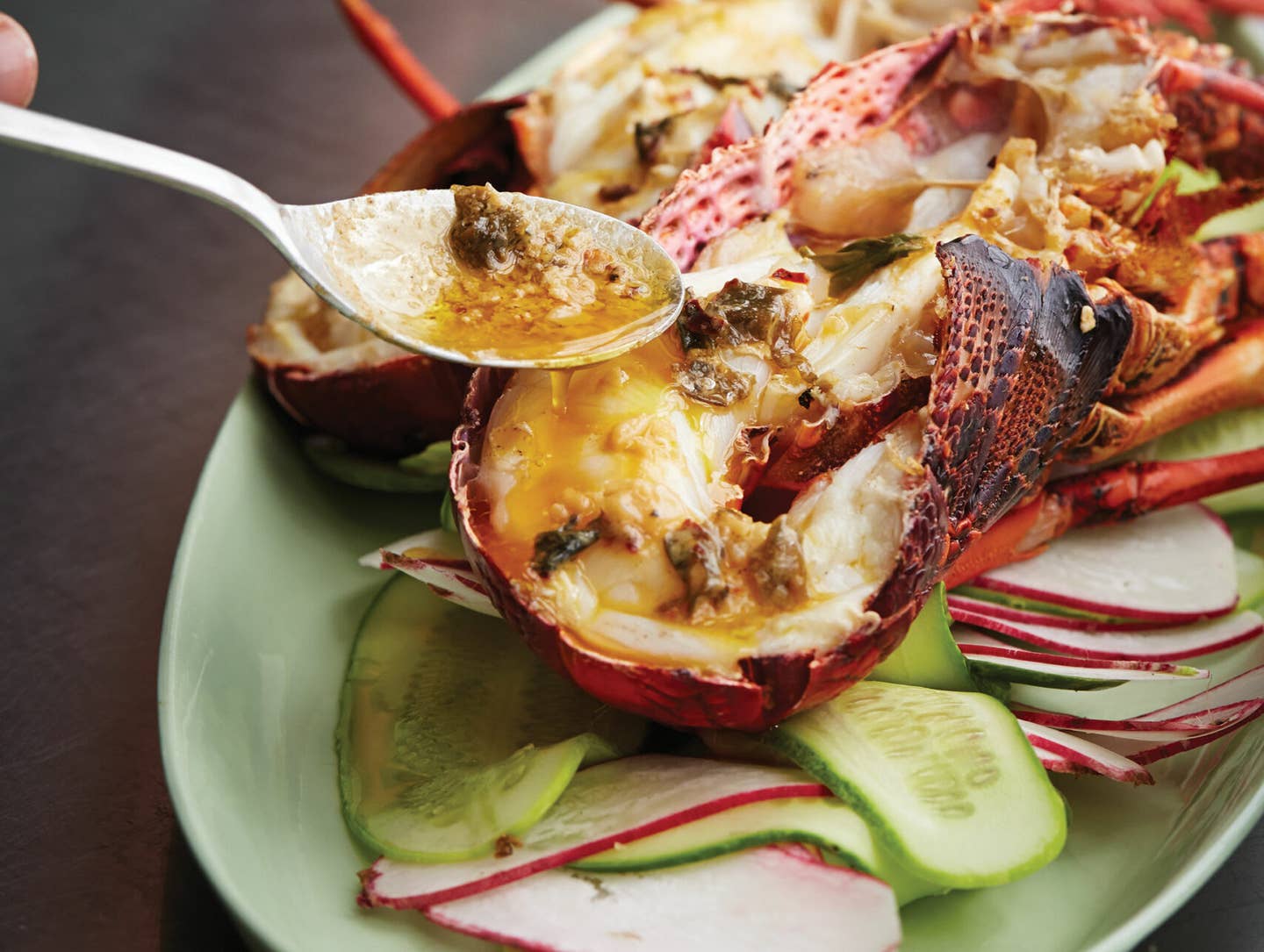 Grilled Lobster with Chipotle Garlic Seaweed Butter, Tasmania