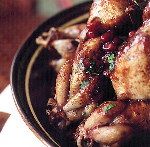 Quail in Pomegranate Sauce