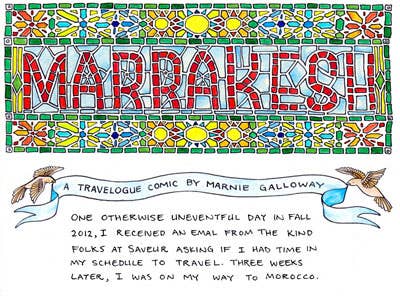 Recipe Comix: A Trip to Marrakesh, Morocco