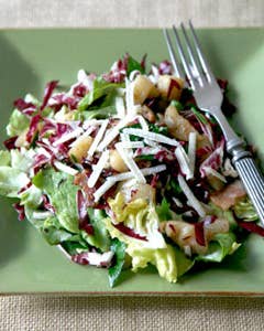Warm Salad with Jerusalem Artichokes, Bacon, and Radicchio