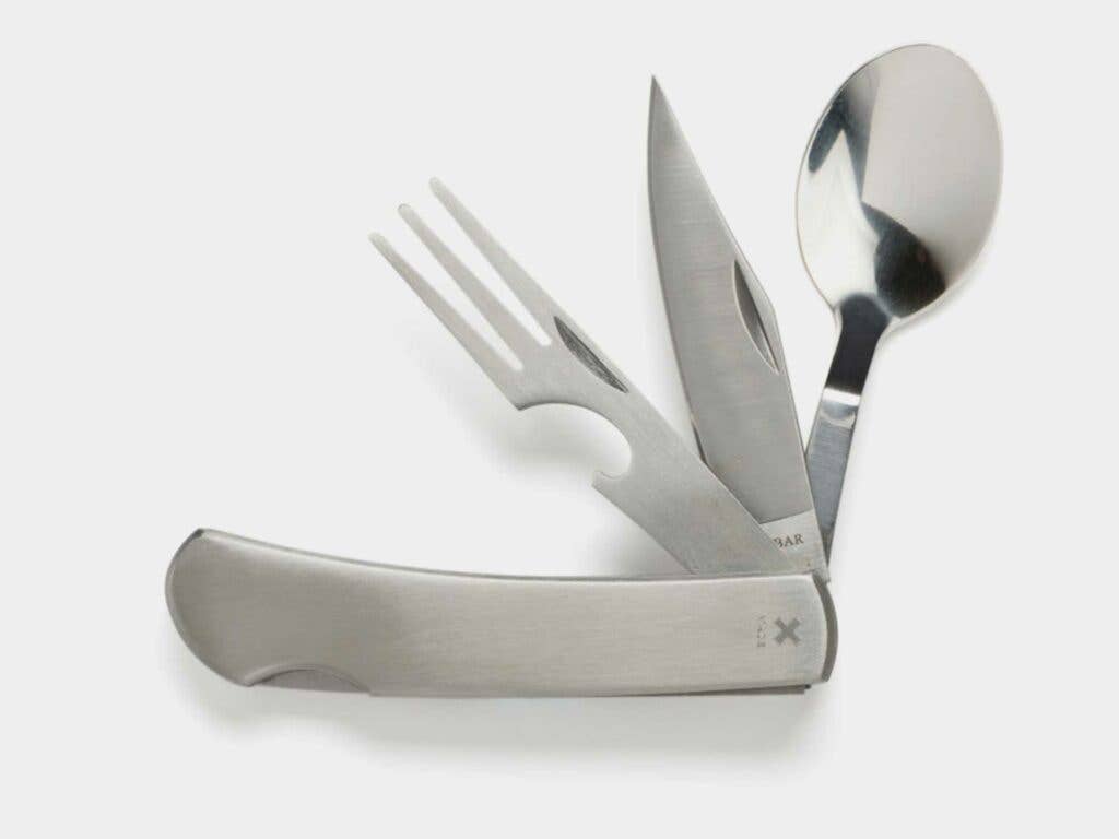 Handy knife, fork, and spoon set for the great outdoors