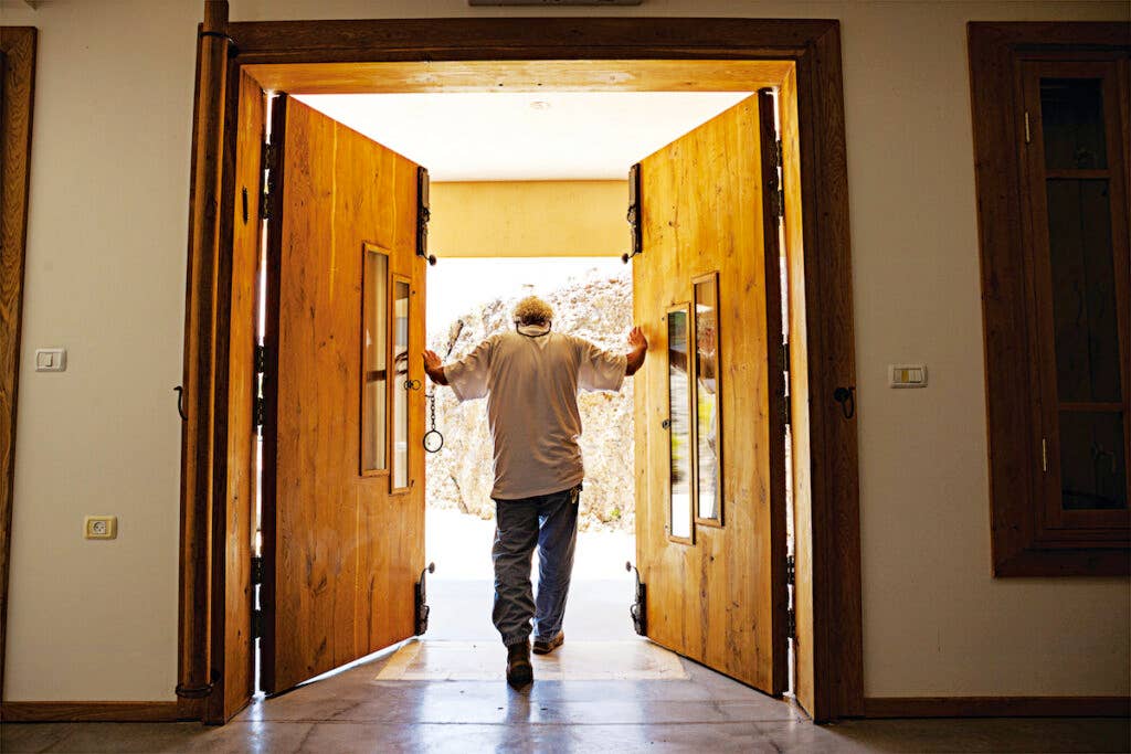 Moshe Lev Sercarz at his home in Upper Galilee