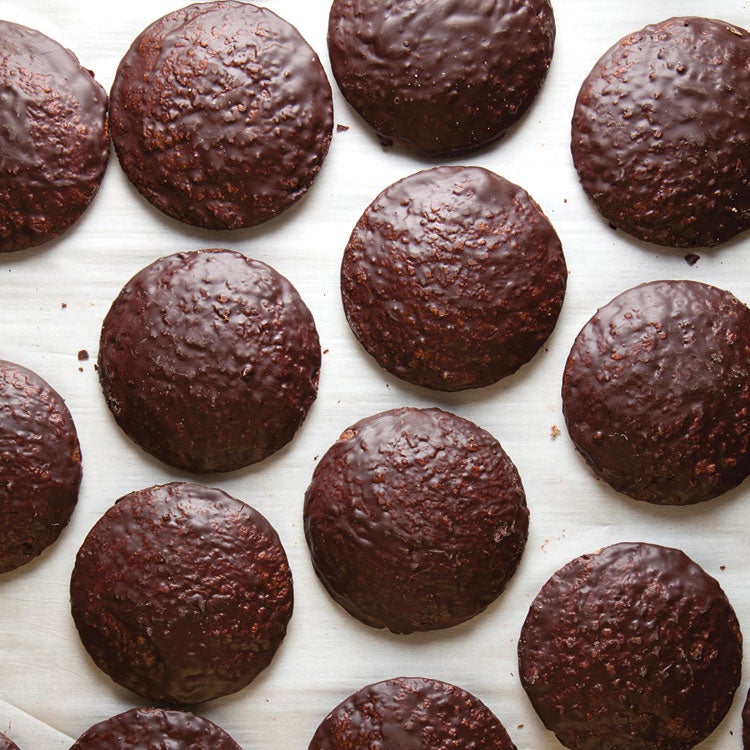 Lebkuchen (ChocolateGlazed Almond Spice Cookies) Saveur