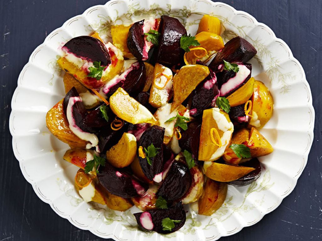 Roasted Beets with Orange and Crème Fraîche