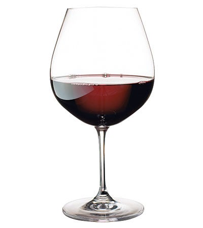 Burgundy wine glass