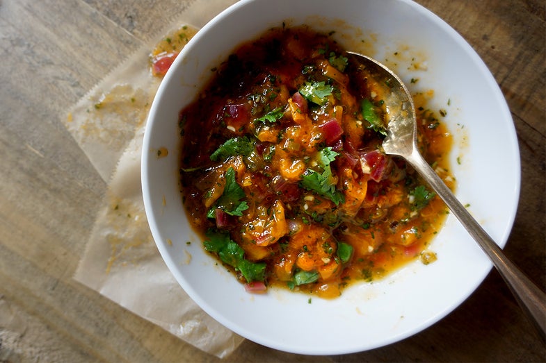 Apricot Salsa with Mint