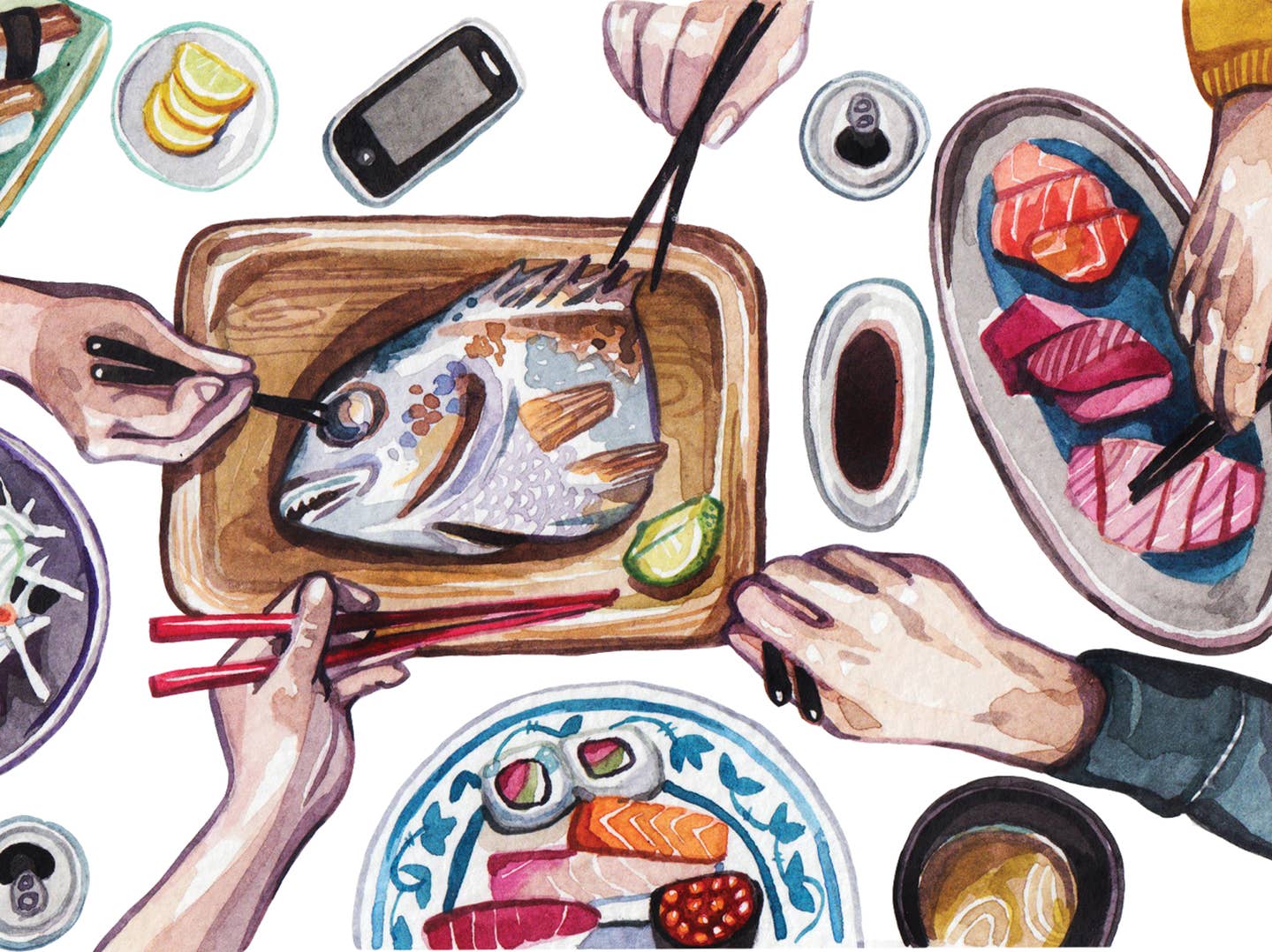 The App that Lets You Eat Sushi with Strangers in Japan