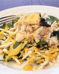 Baby Spinach and Stone Crab Salad