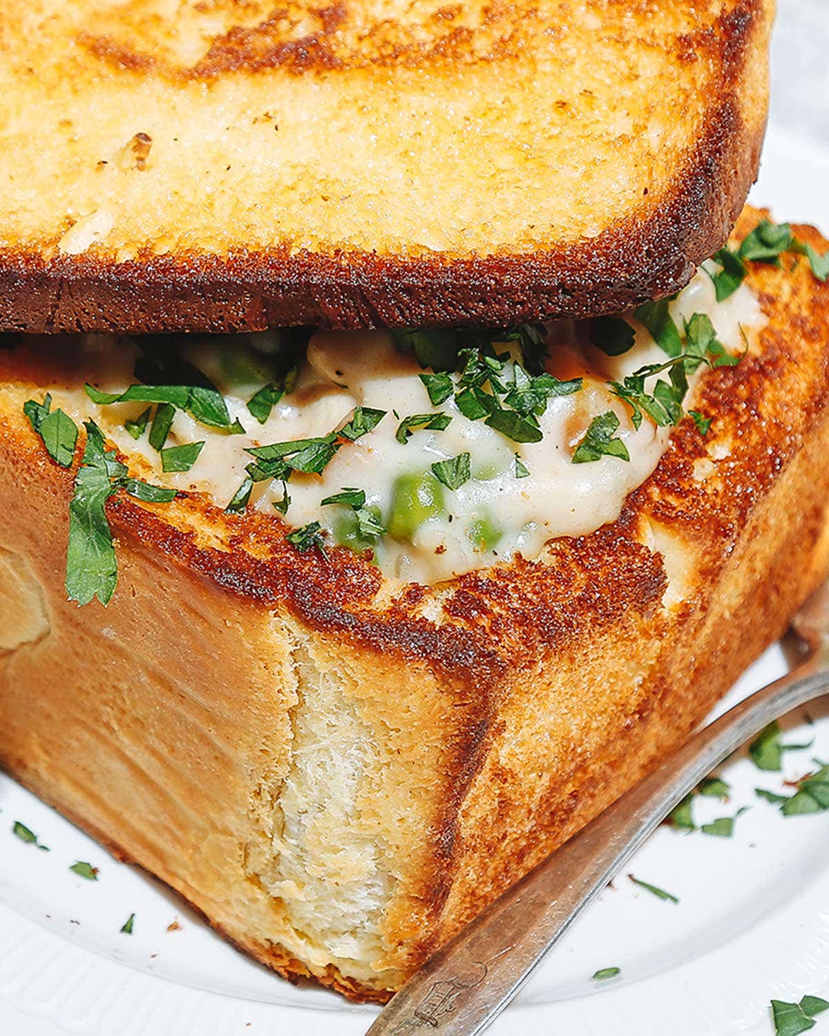 Taiwan’s Coffin Bread Perfects the Art of the Bread Bowl Chicken Blanquette Coffin Bread