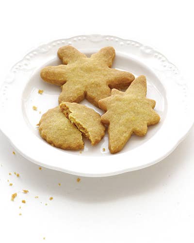 Spicy Ginger Shortbread Cookies