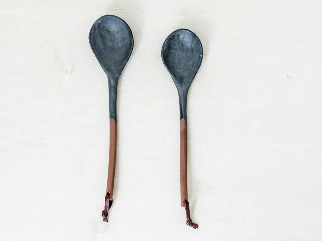 Oversized Glazed Stoneware Spoon | Kati Von Lehman