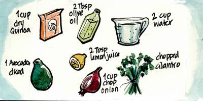 Recipe Comix: Quinoa and Avocado Salad