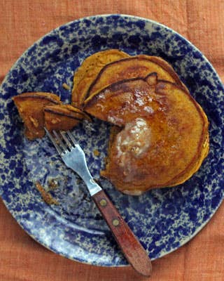 Butternut Squash Pancakes with Maple Butter
