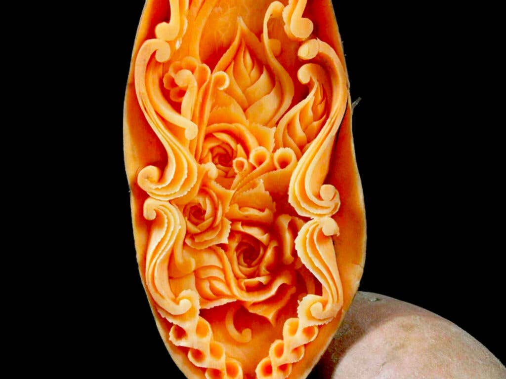 Carved Sweet Potato