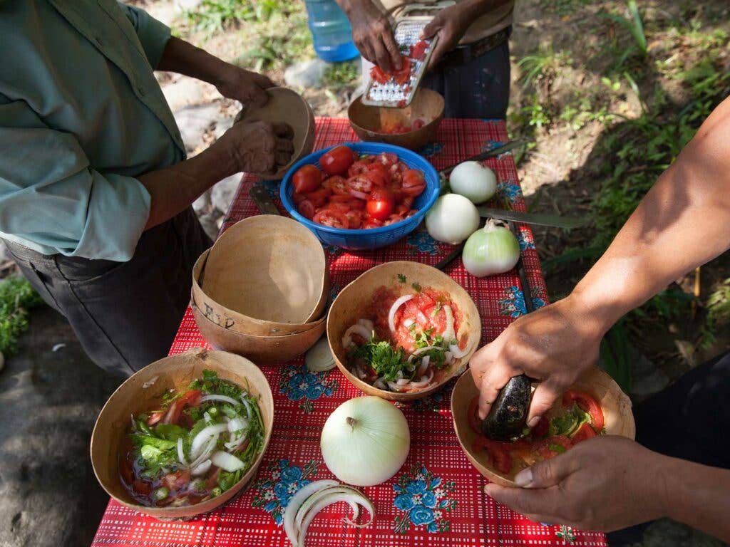 Prepping Vegetables