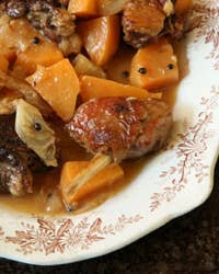Braised Duck Legs with Rutabagas