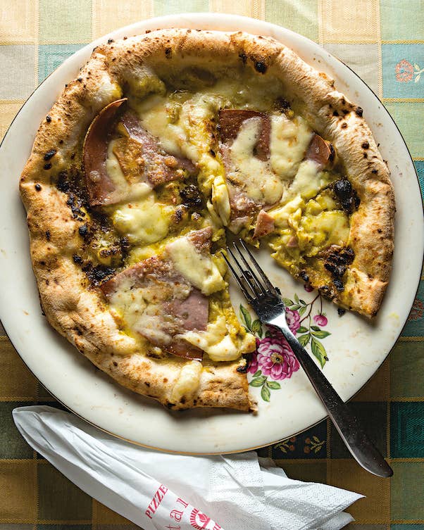 Pistachio and Mortadella Pizza (Pizza Pistacchio e Mortadella)