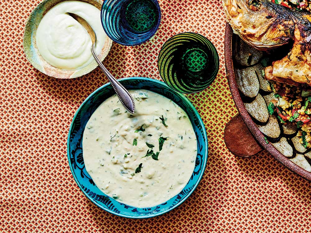 Tahini, Lemon, and Parsley Sauce (Tarator)